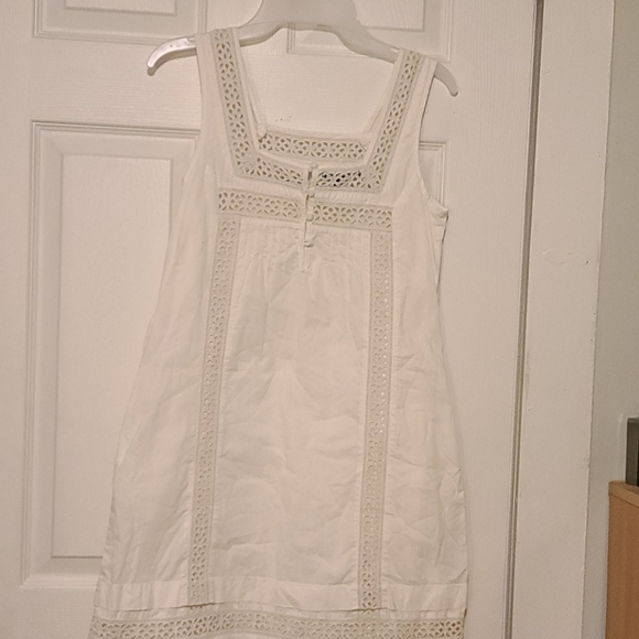 White Lace Halter Top Dress - Picture 4 of 6